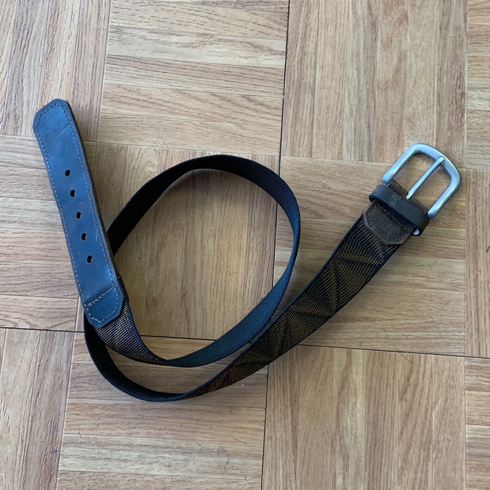 BISON DESIGNS D-Ring WOVEN BELT MENS SIZE 35